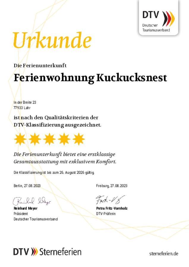 Ferienwohnung Kuckucksnest Lahr  Zewnętrze zdjęcie